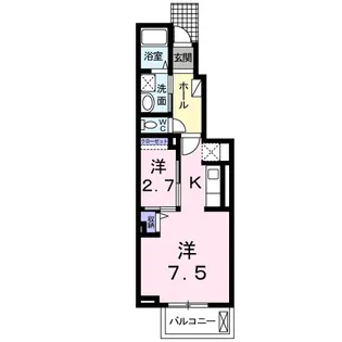 エミネント Fuji B【1階】の間取り