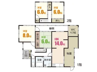 広島県広島市安佐南区伴東4【一戸建】の間取り