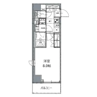 レジディア白金高輪II【6階】の間取り
