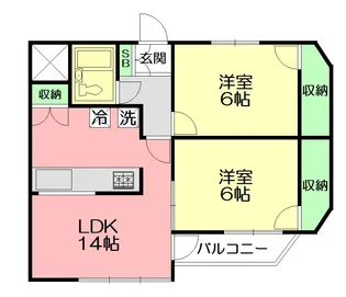 神奈川県秦野市南矢名2【マンション】の間取り