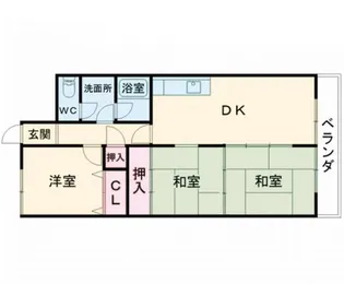 ヴェルディール北日吉【3階】の間取り