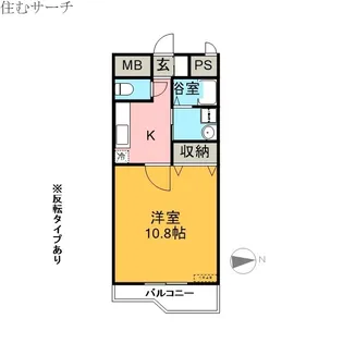 ランドマーク西町【3階】の間取り