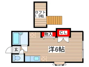 ラインヴィラ大巌寺B【2階】の間取り