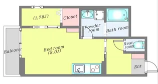 フォレストグレイス小田原S【3階】の間取り