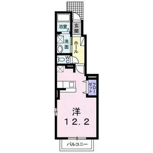 トゥインクル城南 B【1階】の間取り