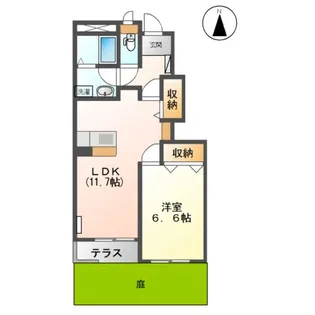 エルシオン【1階】の間取り