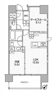 ディームス渋谷本町【10階】の間取り
