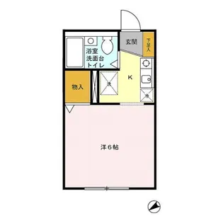 東京都八王子市散田町2【アパート】の間取り