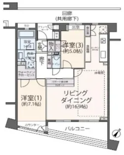 新百合ヶ丘パークハウスヒルズテラス【2階】の間取り