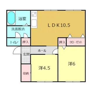広島県福山市春日町吉田【マンション】の間取り