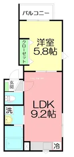 マリンテラス逗子葉山【1階】の間取り