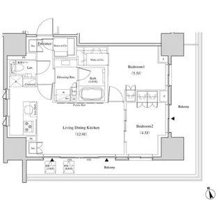 東京都足立区千住3【マンション】の間取り