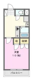 レーディゲン初生【2階】の間取り