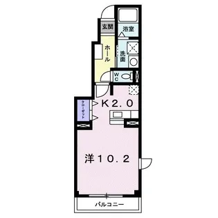 サンライズ川原 D【1階】の間取り