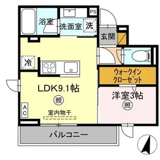 プラデーラ【3階】の間取り