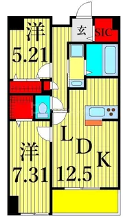 F・D VILLE【5階】の間取り