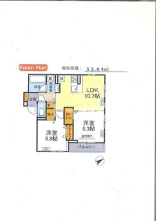 Resi NOIR(レジノワール)【3階】の間取り