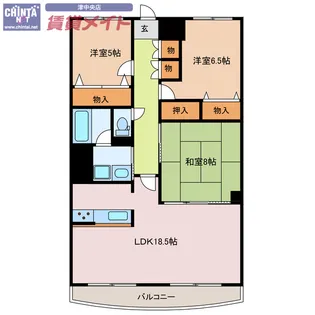 ドムス喜兵衛 宙の棟【2階】の間取り
