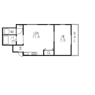 マウントハイツ太子【2階】の間取り