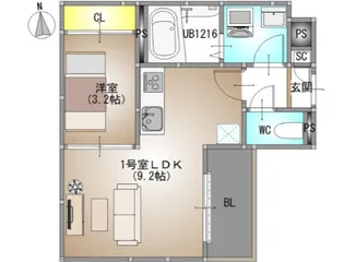 REGALEST TSUBAKI【1階】の間取り