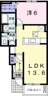 シャン トロワ A【1階】の間取り