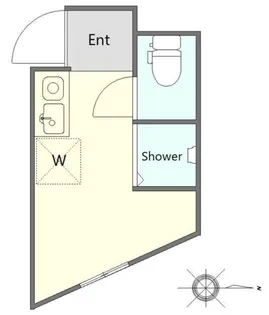 サークルハウス三宿弐番館【1階】の間取り