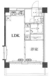 三軒茶屋グリーンマンション【4階】の間取り