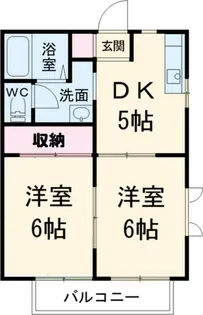 リトルウィング【2階】の間取り