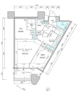 東京都中央区勝どき4【マンション】の間取り