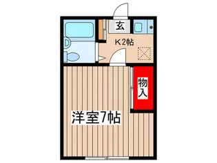 ルック西生田C【2階】の間取り