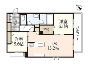 Yanagi Takasu【3階】の間取り