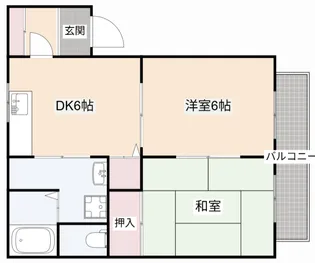 大阪府高槻市野田2【アパート】の間取り