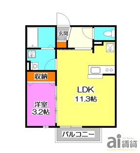 埼玉県川越市仙波町1【アパート】の間取り
