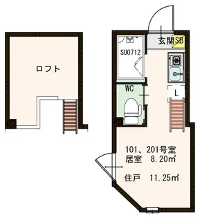 セラ上池袋【1階】の間取り