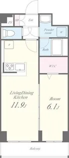 東京都墨田区亀沢4【マンション】の間取り