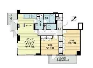 ピアースコード中目黒【5階】の間取り