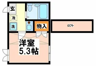 レモン武蔵関【1階】の間取り