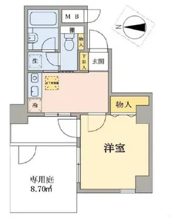 ライオンズマンション蓮沼第2【1階】の間取り