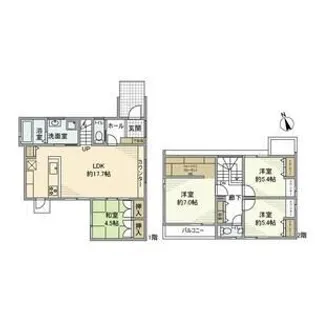 愛知県知立市桜木町桜木【一戸建】の間取り