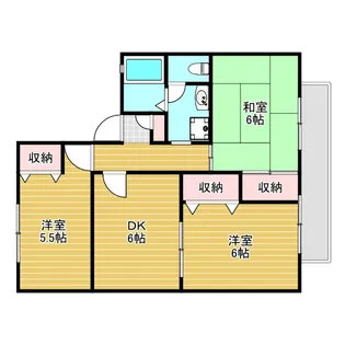 アビテ箕面A棟【2階】の間取り