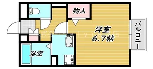 ルミエール船尾【2階】の間取り