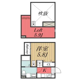 千葉県千葉市中央区蘇我2【アパート】の間取り