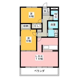 マイノリック M【2階】の間取り