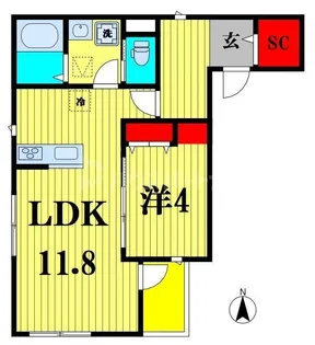 エルフォI【2階】の間取り