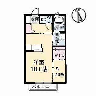SKガーデン B棟【2階】の間取り