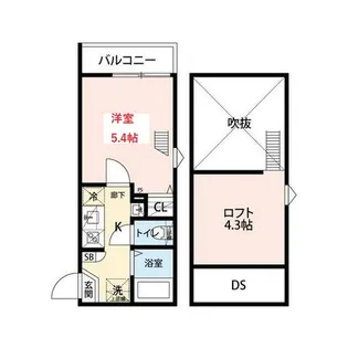 東京都大田区蒲田2【アパート】の間取り