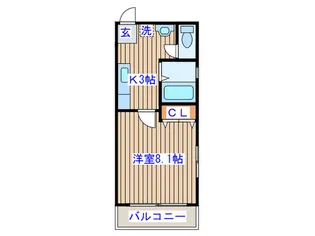 CHAYA TOWN 21【3階】の間取り