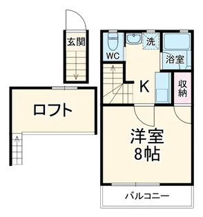 フラット12【2階】の間取り