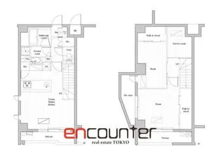 レジデンス桜新町ガーデン【1階】の間取り