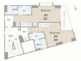 Grande Bene【3階】の間取り